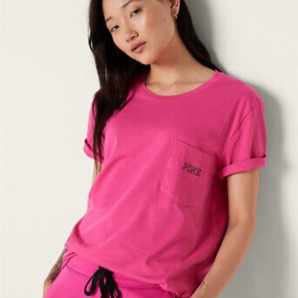💗VS PINK FUCHSIA & BLACK PUP LOGO CAMPUS - Picture 2 of 8